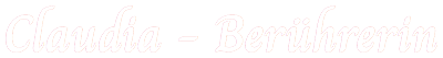 logo claudia beruehrerin